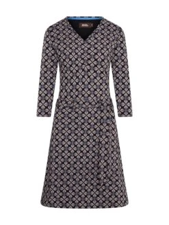 Kleid "All Right, OK, You Win (I'm In Love With You)" In Schwarz/ Bunt