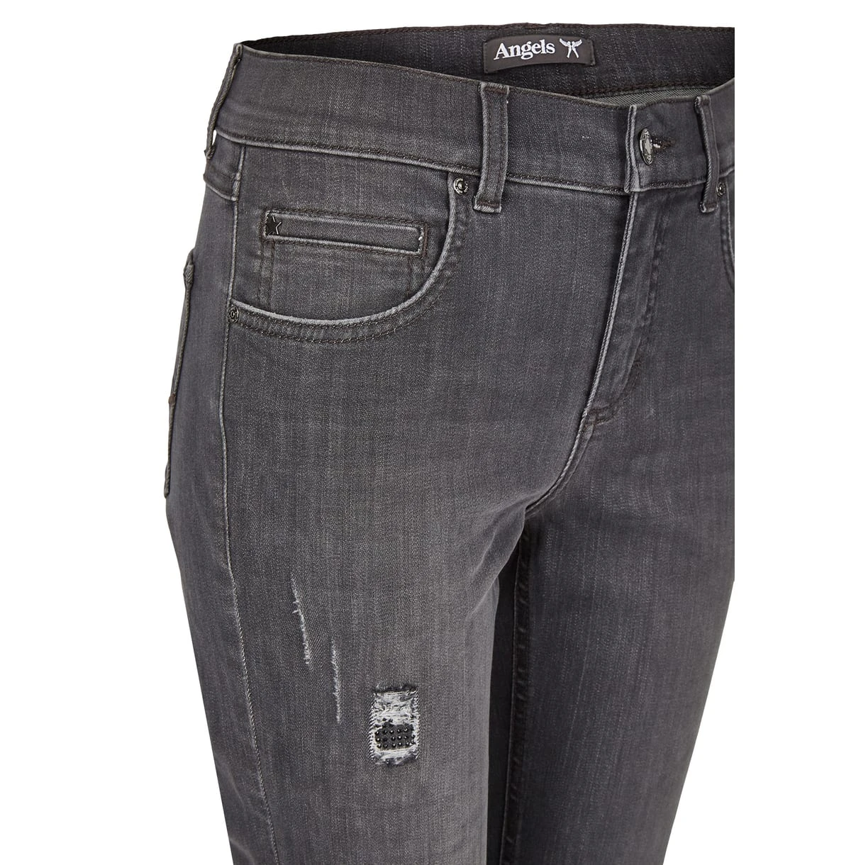 Angels 5-Pocket-Jeans Cici In Grey Used Buffi Crinkle 3 Angels 5-Pocket-Jeans Cici In Grey Used Buffi Crinkle – Bild 3
