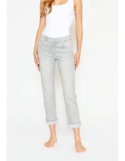 Angels Jeans Darleen Crop TU Plate In Light Grey Random Used