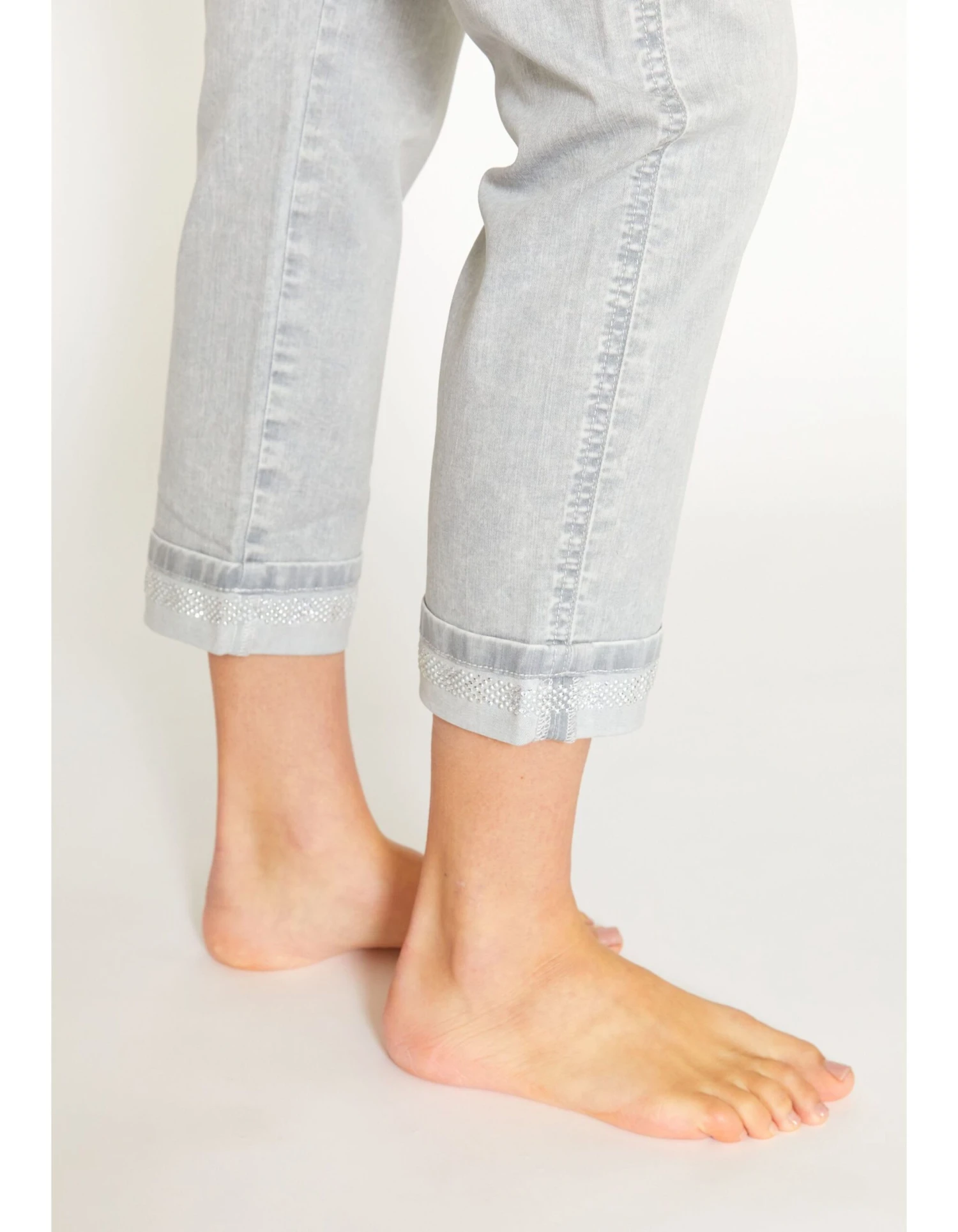 Angels Jeans Darleen Crop TU Plate In Light Grey Random Used 7 Angels Jeans Darleen Crop TU Plate In Light Grey Random Used – Bild 7