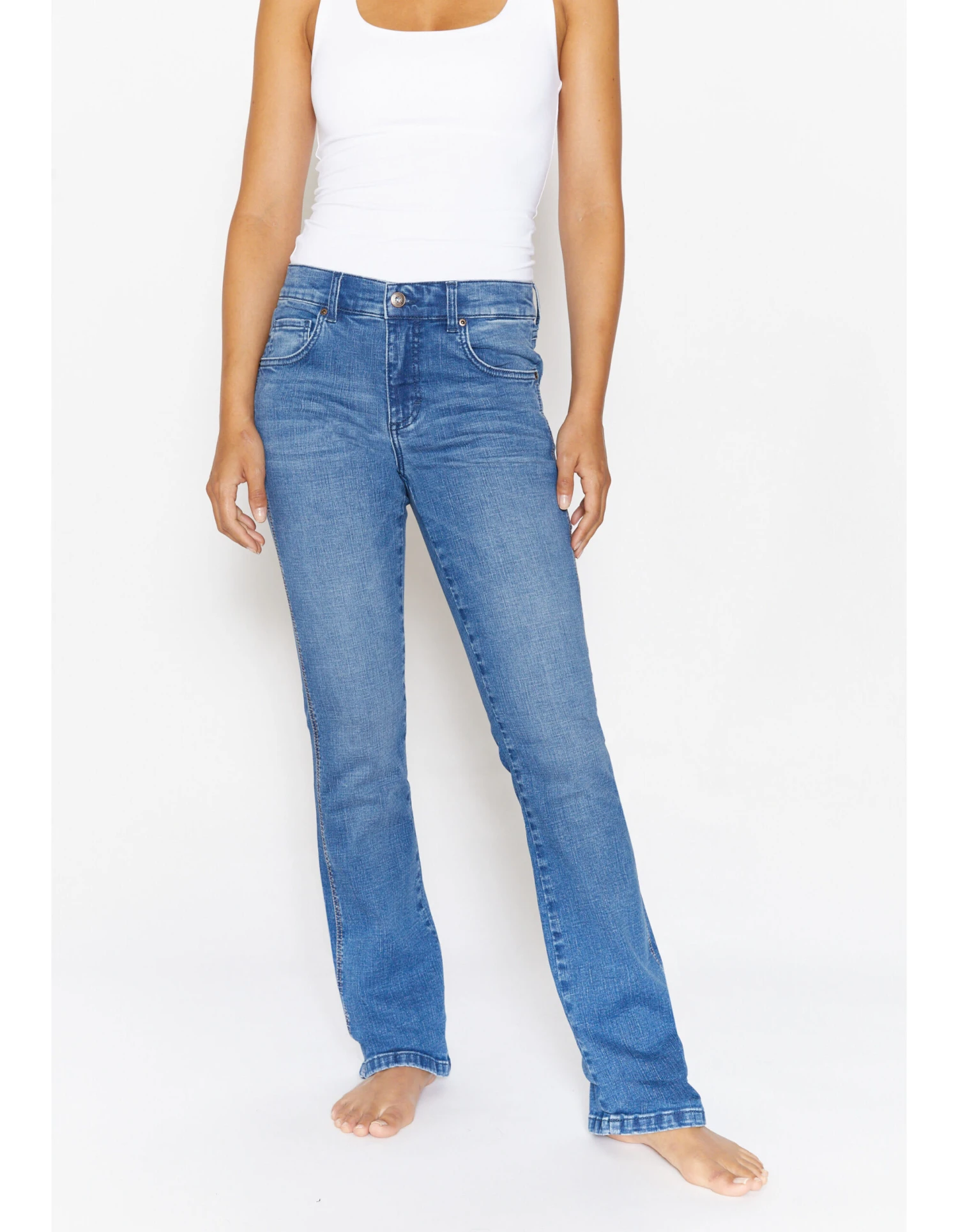 Angels Jeans Schlagjeans Leni In Mid Blue Used 5 Angels Jeans Schlagjeans Leni In Mid Blue Used – Bild 5