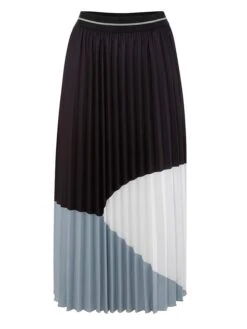 Rock In Schwarz/ Hellblau/ Weiß