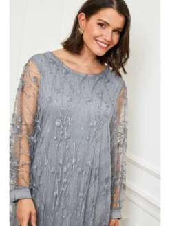 Kleid In Grau -Vero Moda Geschaft curvy lady kleid in grau 4