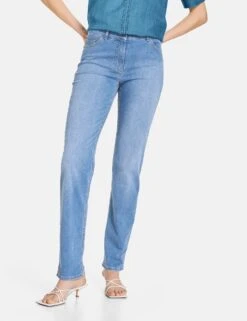 Gerry Weber Hose Jeans Lang In Blue Denim Mit Use