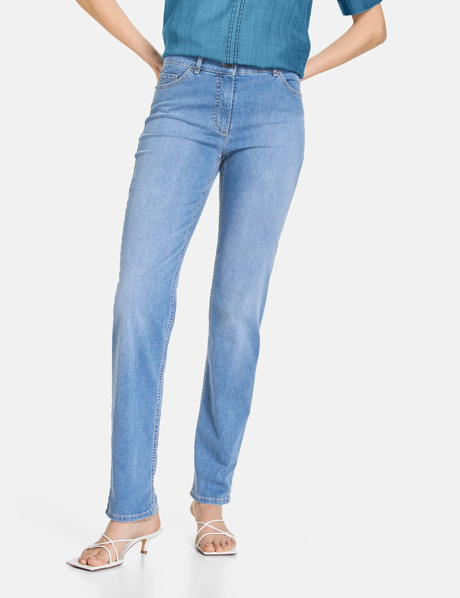 Gerry Weber Hose Jeans Lang In Blue Denim Mit Use 1 Gerry Weber Hose Jeans Lang In Blue Denim Mit Use
