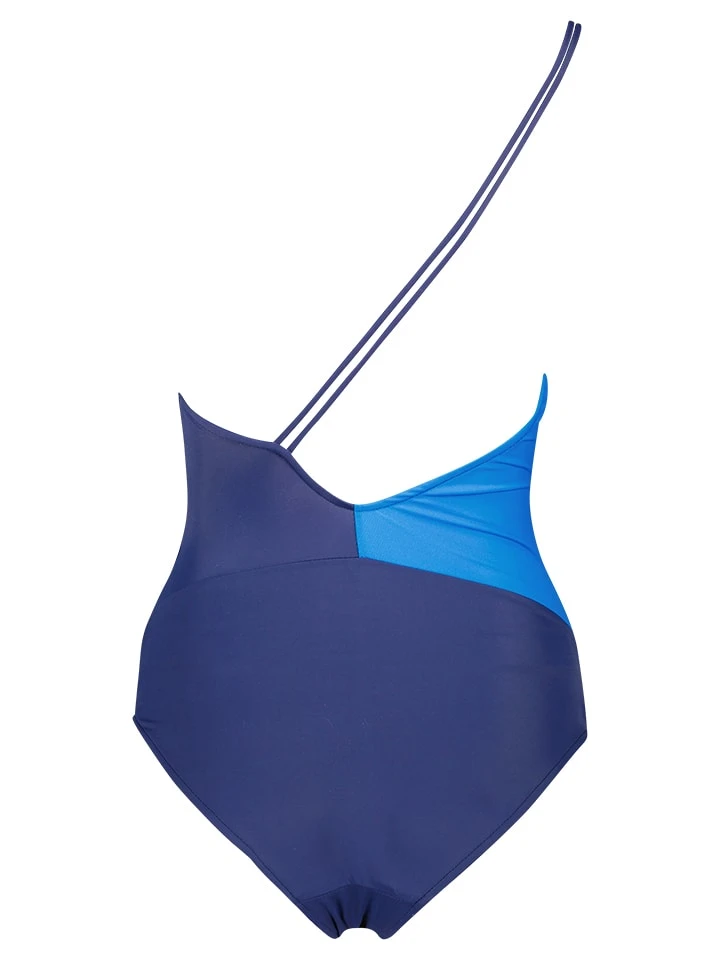 Badeanzug In Dunkelblau/ Hellblau 2 Badeanzug In Dunkelblau/ Hellblau – Bild 2