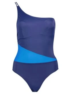 Badeanzug In Dunkelblau/ Hellblau