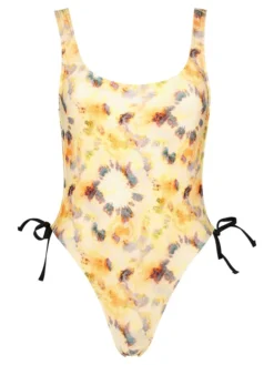 Badeanzug In Gelb/ Schwarz