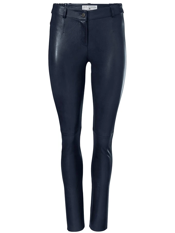 Heine Lederleggings In Dunkelblau 1 Heine Lederleggings In Dunkelblau