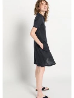 Leinen-Kleid In Anthrazit -Vero Moda Geschaft hessnatur leinen kleid in anthrazit 2