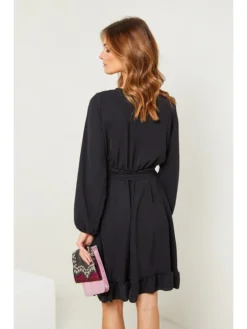 Kleid "Bonjour" In Schwarz -Vero Moda Geschaft josefine kleid bonjour in schwarz 3