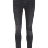 Jeans Mile High Super Skinny In Ab914 Black Destructed