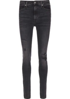 Jeans Mile High Super Skinny In Ab914 Black Destructed