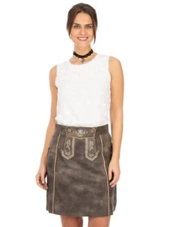 Lederrock DORLE Nappato Anthrazit