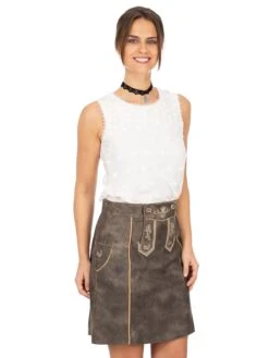 Lederrock DORLE Nappato Anthrazit -Vero Moda Geschaft maddox lederrock dorle nappato anthrazit 5