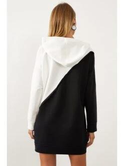 Kleid In Creme/ Schwarz -Vero Moda Geschaft milan kiss kleid in creme schwarz 2