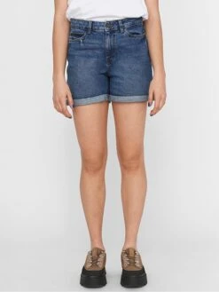 Noisy May Jeans-Shorts "Smiley" In Dunkelblau