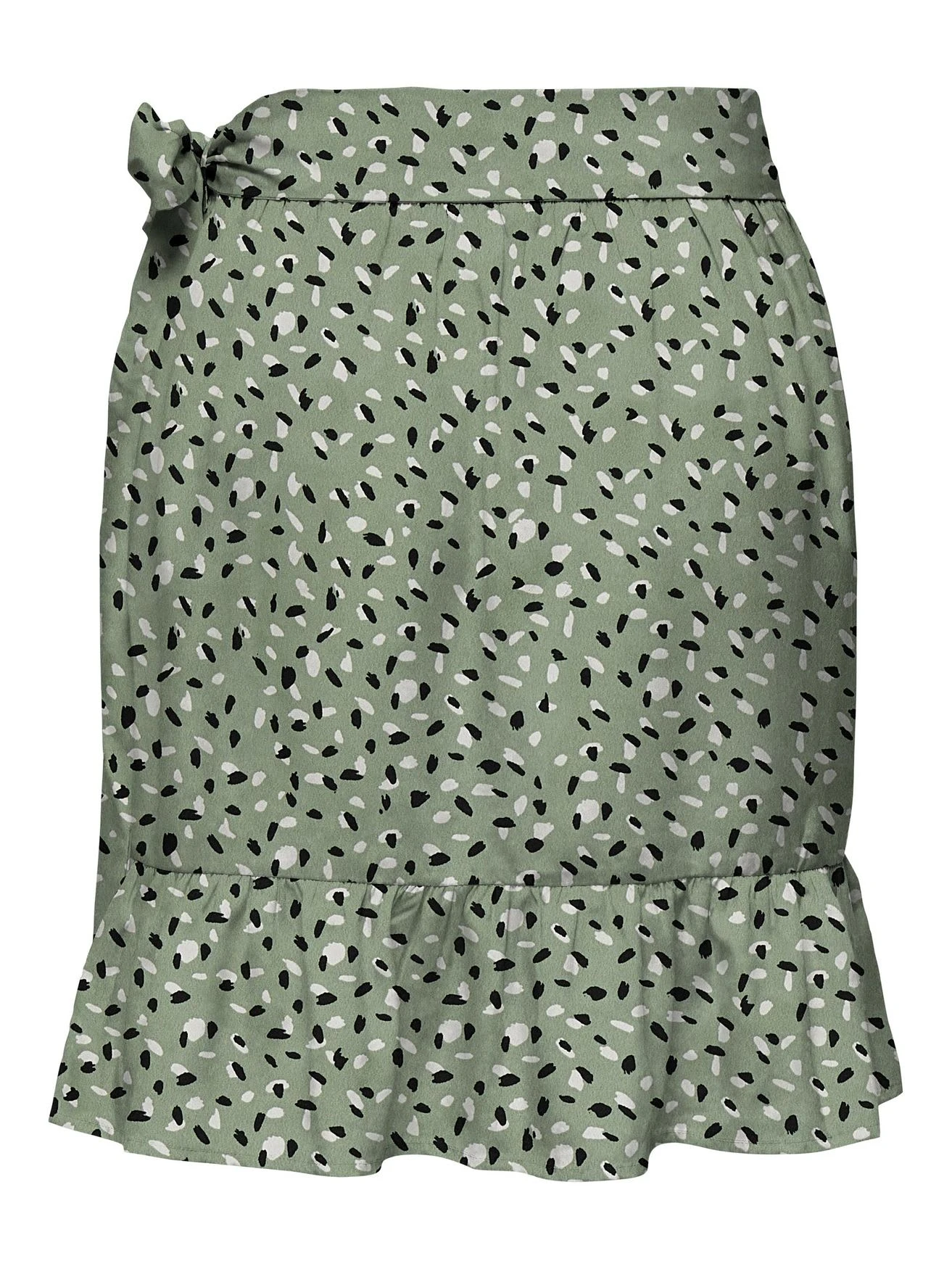 ONLY Kurzer Wickel Rock Falten Skirt ONLOLIVIA In Grün-2 6 ONLY Kurzer Wickel Rock Falten Skirt ONLOLIVIA In Grün-2 – Bild 6