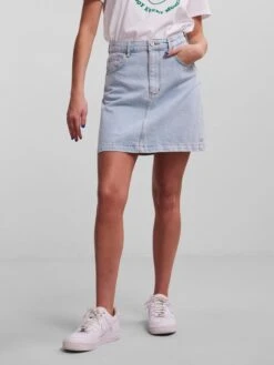 Pieces Jeansrock "Pcvenna" In Hellblau -Vero Moda Geschaft pieces jeansrock pcvenna in hellblau 2