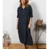 Leinen-Kleid "Liraz" In Dunkelblau