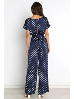 Jumpsuit In Dunkelblau/ Weiß -Vero Moda Geschaft pretty summer jumpsuit in dunkelblau weiss 5