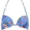 S.Oliver Bikini-Oberteil "Maya" In Blau/ Bunt