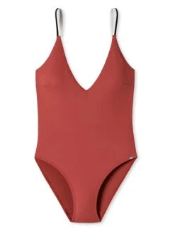 Schiesser Badeanzug In Rotbraun