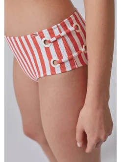 Skiny Bikini-Hose In Orange/ Weiß -Vero Moda Geschaft skiny bikini hose in orange weiss 4