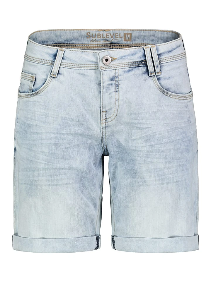 SUBLEVEL Jeans-Bermudas In Hellblau 1 SUBLEVEL Jeans-Bermudas In Hellblau