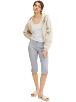 Tom Tailor Caprihose In Hellblau -Vero Moda Geschaft tom tailor caprihose in hellblau 3