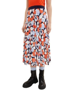 Tom Tailor Rock In Orange/ Blau/ Weiß -Vero Moda Geschaft tom tailor rock in orange blau weiss 2