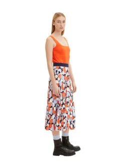 Tom Tailor Rock In Orange/ Blau/ Weiß -Vero Moda Geschaft tom tailor rock in orange blau weiss 4
