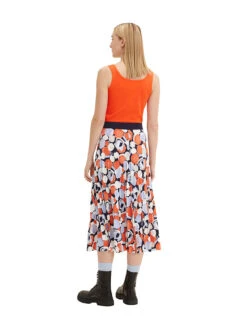 Tom Tailor Rock In Orange/ Blau/ Weiß -Vero Moda Geschaft tom tailor rock in orange blau weiss 6