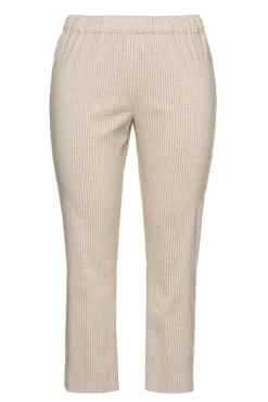 Ulla Popken Bengalinhose 7/8 Sienna Mit Vichykaro In Beige -Vero Moda Geschaft ulla popken bengalinhose 7 8 sienna mit vichykaro in beige 3 scaled