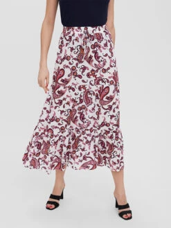 Vero Moda Rock "Peace" In Weiß/ Bordeaux -Vero Moda Geschaft vero moda rock peace in weiss bordeaux 2